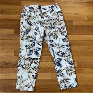 Printed Linen Pants